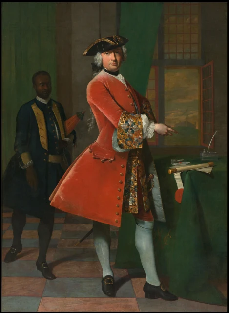 Portrait of Jan Pranger and an Enslaved Servant