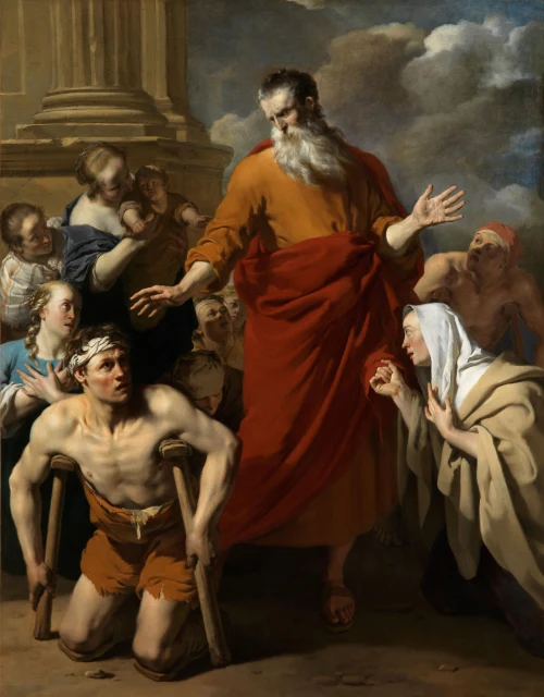 Paul healing a man who could not walk