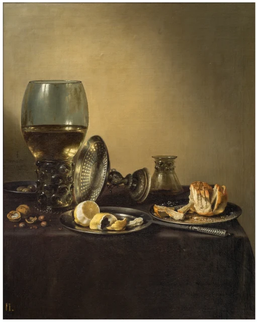 Still Life with a Roemer, a Silver Tazza and a Bread Roll