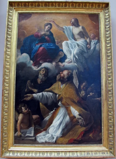 The Coronation of the Virgin with Saint Augustine and Saint William of Aquitaine