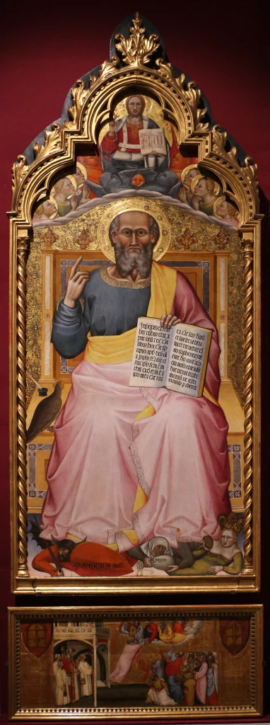 Saint John the Evangelist Enthroned Trampling the Vices