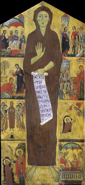 Die büßende heilige Maria Magdalena und acht Szenen aus ihrem Leben