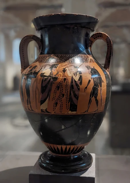 Bilingual Amphora of Andokides, with Heracles and Cerberus