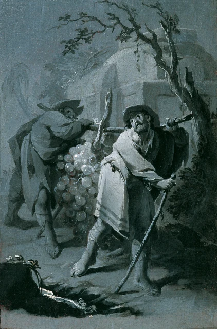 The Scouts Carrying the Grapes