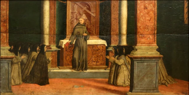 Saint François remet la règle aux clarisses