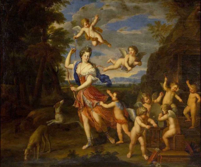 Portrait of the Marquise Françoise de Montespan as Diana the Huntress