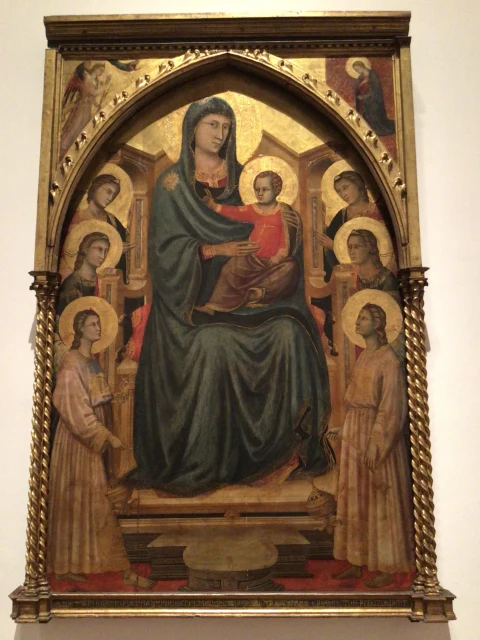 Madonna Enthroned with Child and Six Angels (Maestà)
