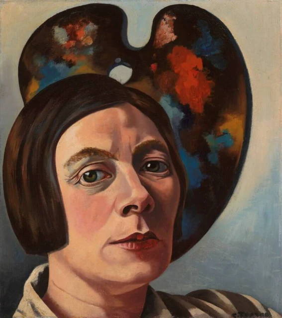 Self-Portrait against Palette