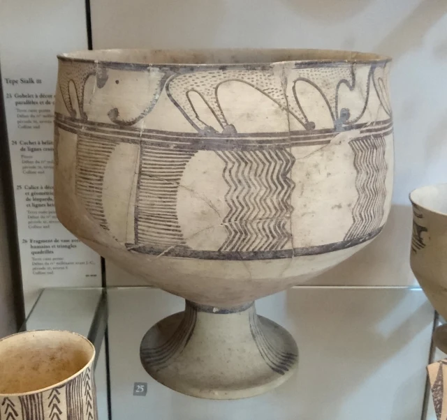 Footed Chalice with a Frieze of Leopards, from Tepe Sialk
