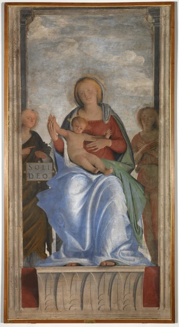 Madonna and Child with Two Angels ("Soli Deo" Madonna)