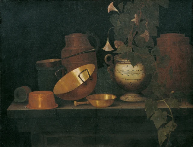 Still Life with Copper Vessels