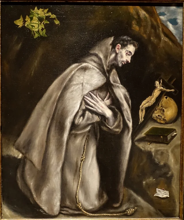 Saint Francis Kneeling in Meditation