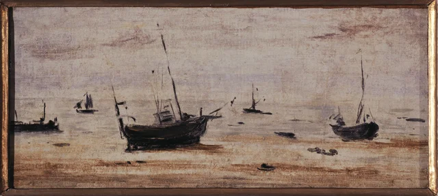 Boats Aground at Low Tide