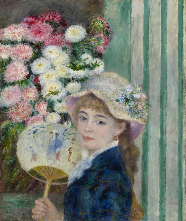 Donna con ventaglio