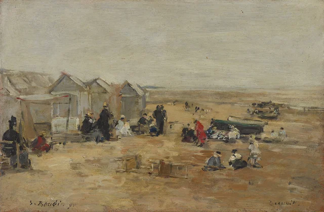Deauville, Beach Scene