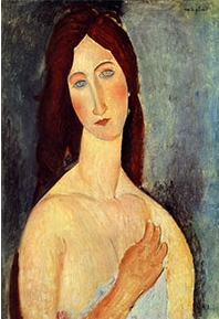 Jeanne Hébuterne mit nackten Schultern