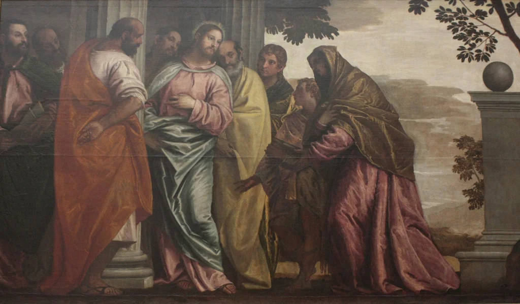 Cristo incontra la moglie e i figli di Zebedeo