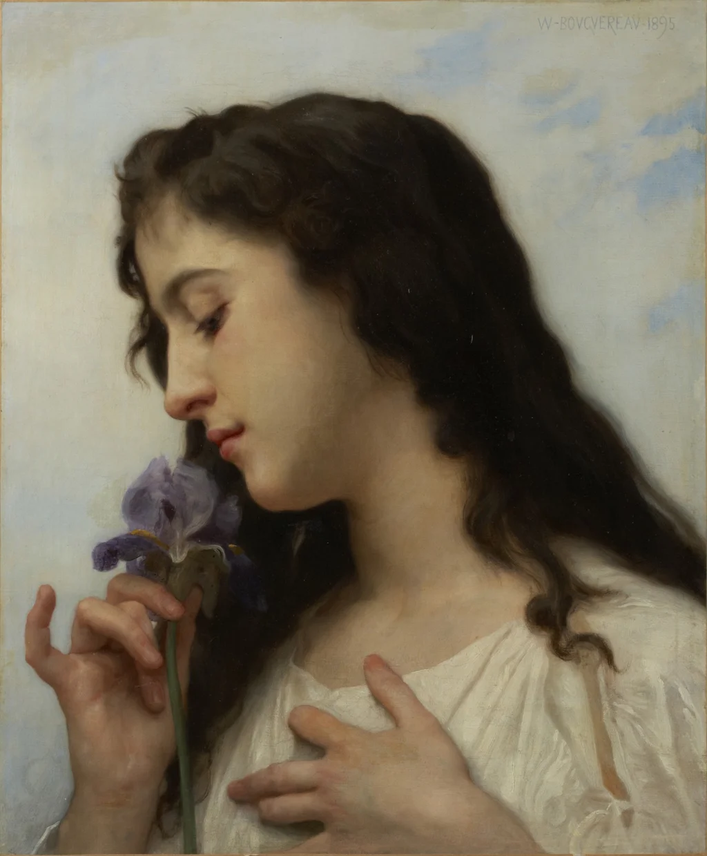 Frau mit Iris