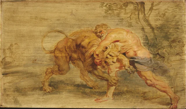 Hercules Strangling the Nemean Lion