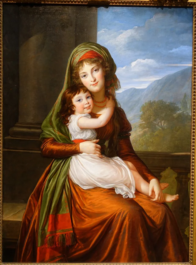 La contessa von Schoenfeld con la figlia