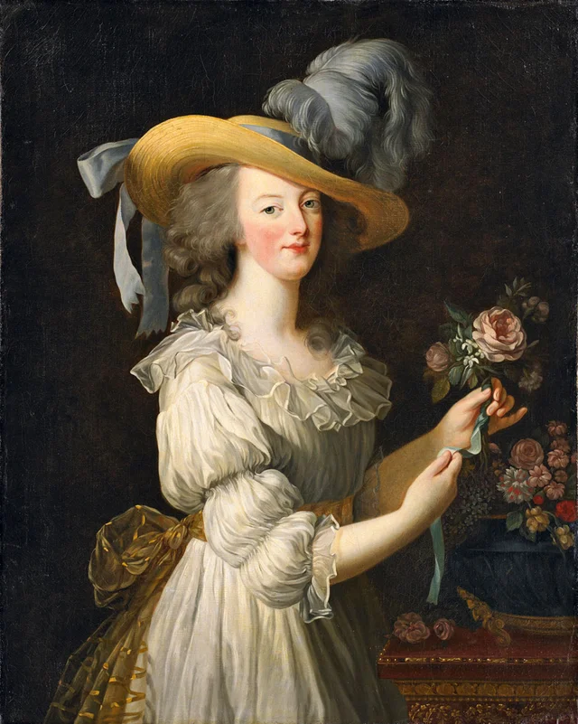 Marie Antoinette in a Muslin dress