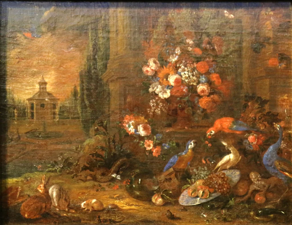 Fleurs, oiseaux et divers animaux