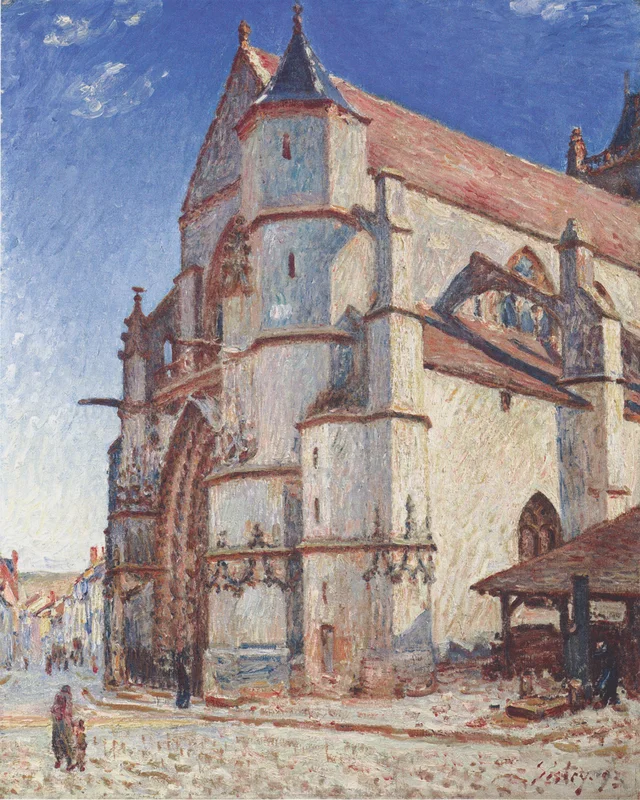 The Church at Moret at Dawn