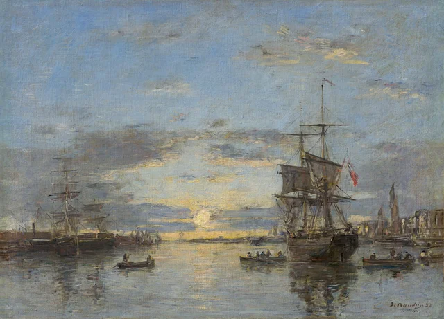 Le Havre: The Outer Harbor at Sunset