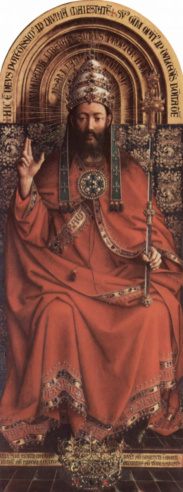 Altar des Mystischen Lammes — Thron Gottvaters