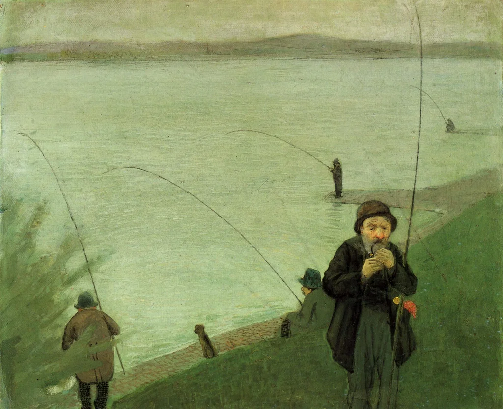 Pescador en el Rin