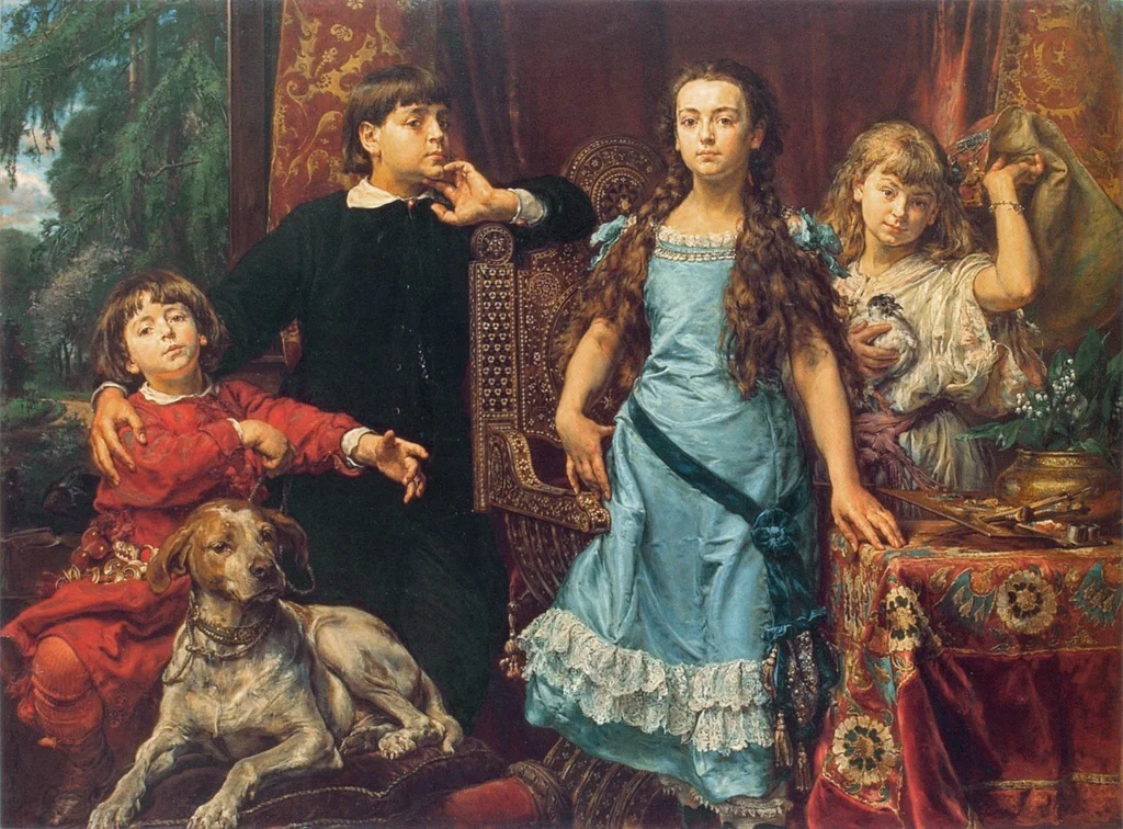 Ritratto dei quattro figli dell'artista