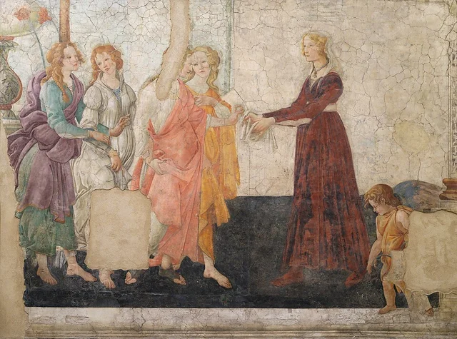 Venus and the Three Graces Presenting Gifts to Giovanna degli Albizzi