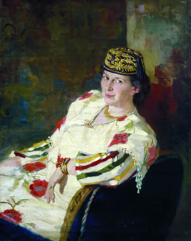 Portrait of patroness and countess Mara Konstantinovna Oliv