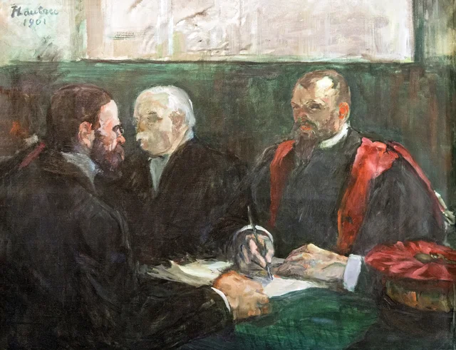 Examination at faculty of medicine of Paris