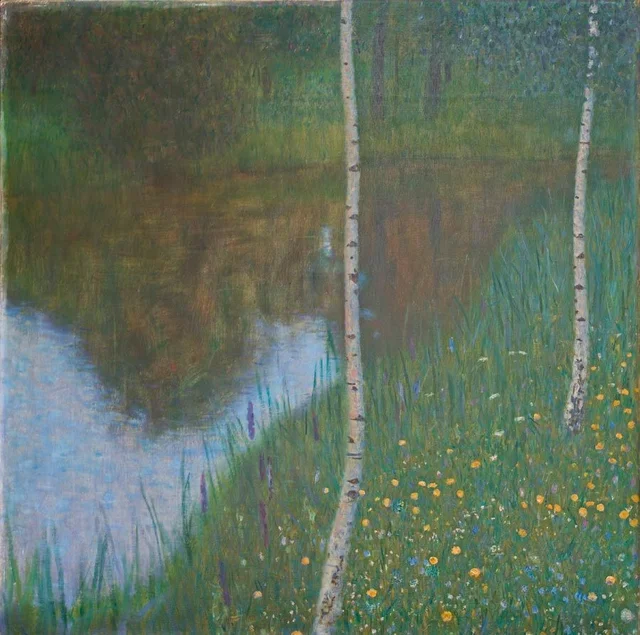Lakeshore with Birches