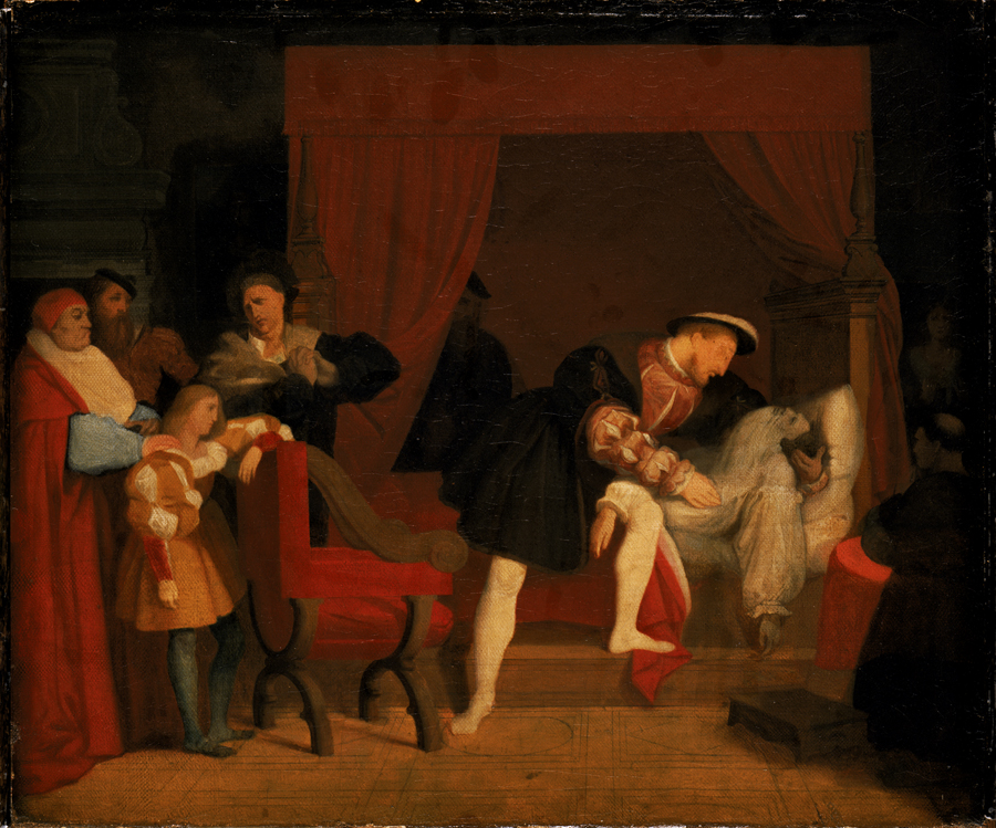 Der Tod des Leonardo da Vinci (1851)