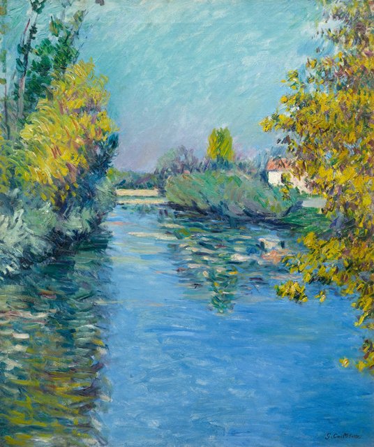 Branch of the seine, effect in autumn
