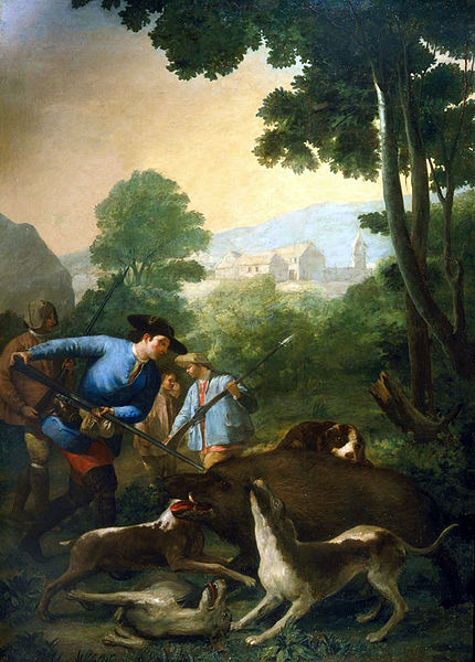 La caza del jabalí