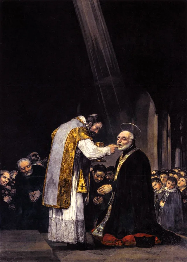 Die letzte Kommunion des heiligen Josef von Calasanz