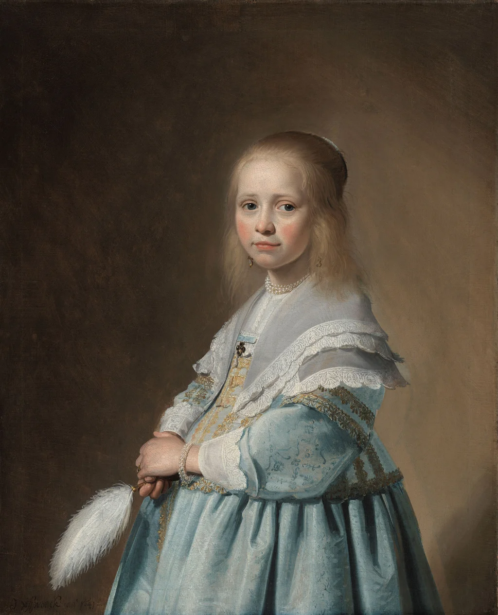 Portrait of a Girl Dressed in Blue