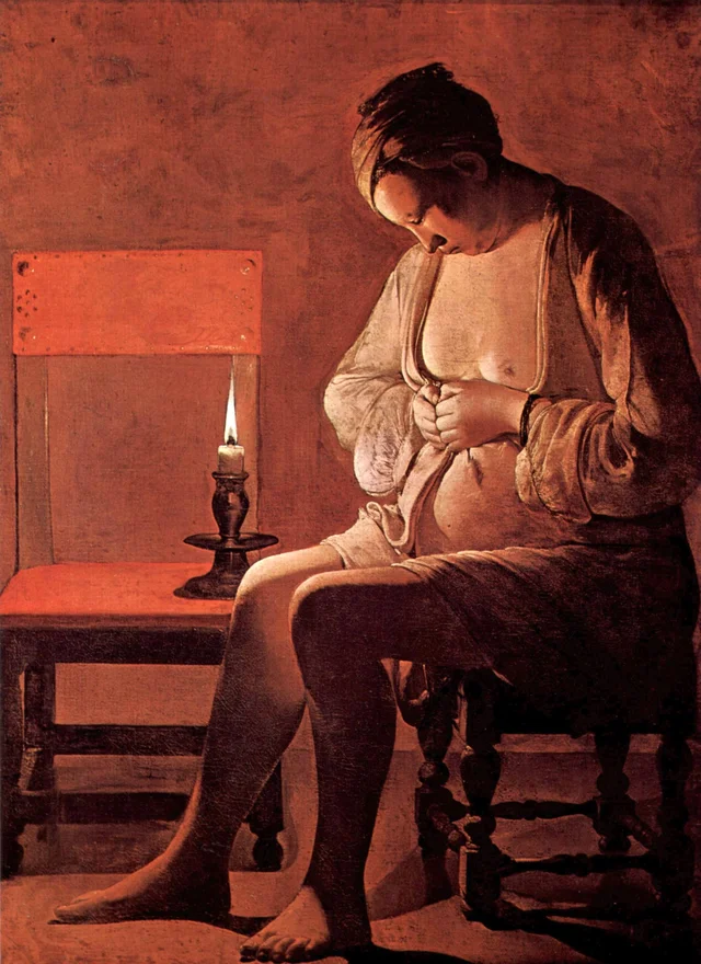 Woman Catching Fleas
