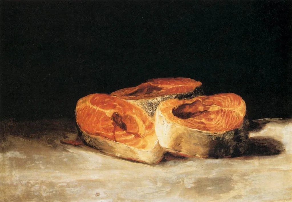 Still Life with Three Salmon Slices