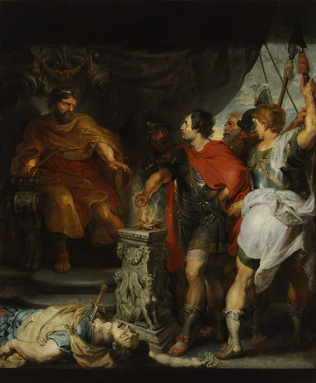 Muzio Scevola davanti a Porsenna