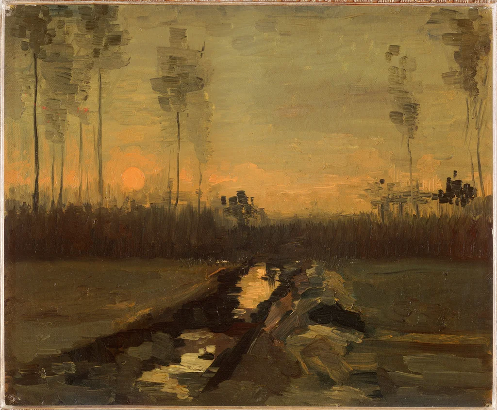 Paisaje al atardecer