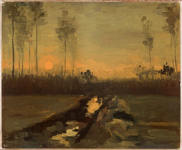 Paisaje al atardecer