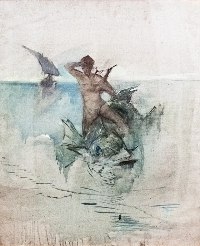 Boceto alegórico - Delfín