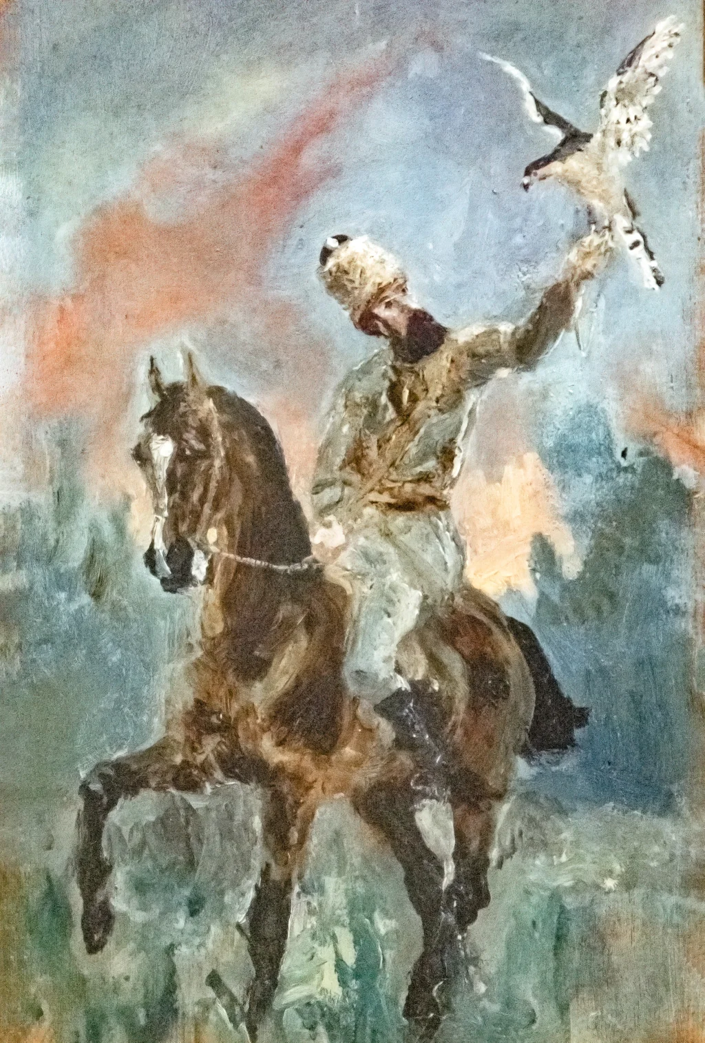 Alphonse de Toulouse-Lautrec als Falkner
