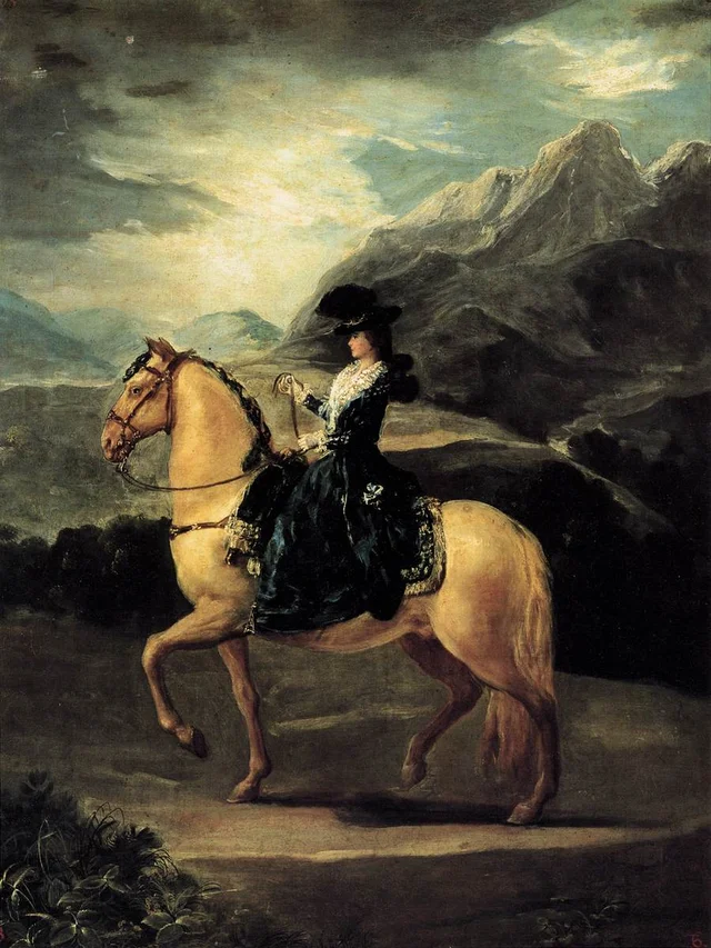 Retrato de María Teresa de Vallabriga a Cavalo