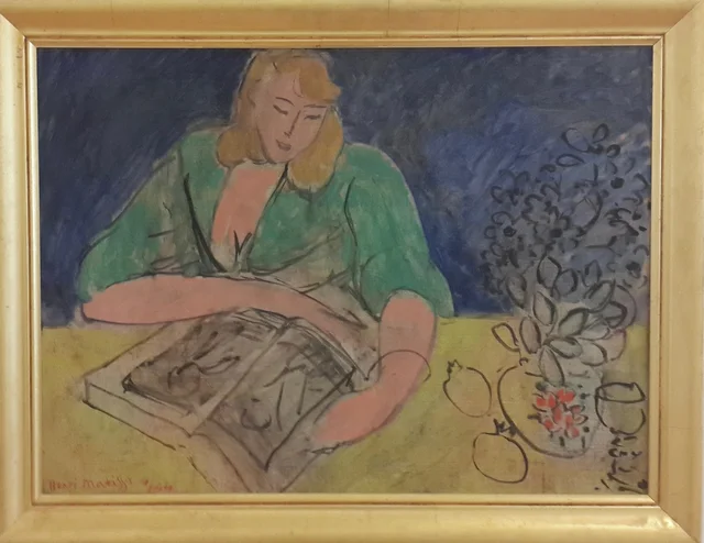 Reader at the Yellow Table