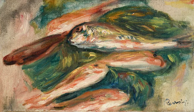 Fische auf einem grünen Blatt
